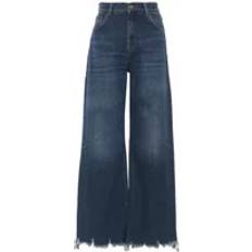 Jeans Chloe Chloé Cropped Wide-Leg Jeans - Blue