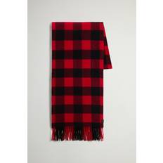 Woolrich Halsdukar & Sjalar Woolrich Sjal I Ullblandning Med Fransad Kant - Red