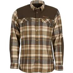 Flanellskjortor - Herr - Ull Pinewood Furudal Pro Tracker Wool Shirt - Beige/Suede Brown