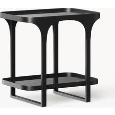 Westwing Collection Bella Black Bedside Table 40x55cm