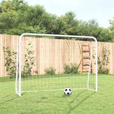 Football Goal with Net White 214x75x152 cm