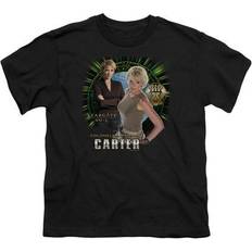 Tops Trevco Samantha Carter S/S Youth 18/1 - Black T-Shirt