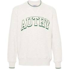 Autry Grey Striped Sweatshirt with Logo Print