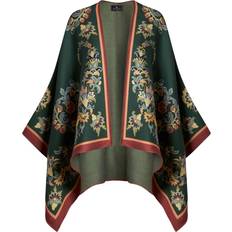 Soie Manteaux Etro Cape Woman - Green