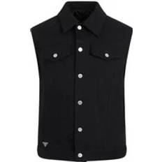 Prada Bull Denim Vest - Black