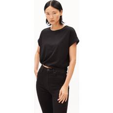 Vida T-shirts Armedangels Idaa Logo T-shirt Dam - Svart