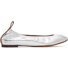 Lanvin Lågskor Lanvin Ballerina Flats - Silver Leather Damen