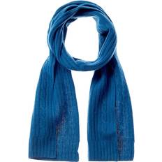 Turquoise Scarfs Cable Cashmere Scarf