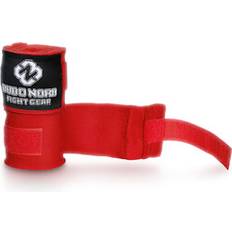 Boksebind Kampsportsbeskyttelse Budo-Nord Boxer Wrap Elastik Rød 375 cm