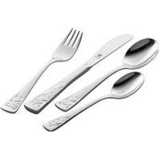 Teddy 4-pcs polished Children's cutlery set silver 4pc
