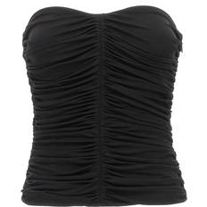 M Blusas Saint Laurent Top - Schwarz