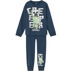 Name It Jungen Nachtwäsche Name It Jinc Minecraft LS Nightset - Dark Denim (13232368)