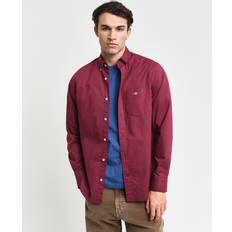 Clothing Gant Regular Fit Poplin Shirt - Wine Red