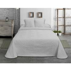 Textiles Hosteline Jacquard Herringbone Quilt C-5 200 x 270 cm - Grau Bettbezug Grau