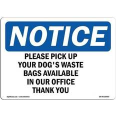 Grey Workplace Signs SignMission OSHA Notice Sign 12 x 18 in - 18" H x 0.1" D
