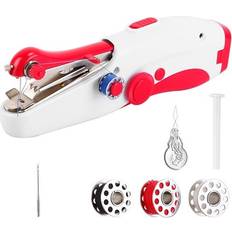 Sewing Machines Fresh Fab Finds FFF-GPCT3522 Portable Mini Electric Cordless Mending Machine Handy Stitch Sewing Machine for Home Travel