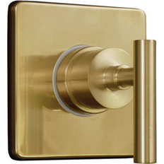 Brass Mixing Valves Kingston Brass Manhattan Single-Handle Three-Way Diverter Valve w/ Trim Kit 4.25 H x 4.25 W x 3.5 D in Brushed 3.5" L x 4.25" W x 4.25" H Wayfair Brushed (3.5" L x 4.25" W x 4.25" H)