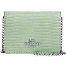 Wallets & Key Holders Coach Mini Wallet On A Chain - Pale Green