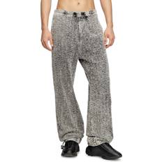 Gråa - Unisex Jeans Diesel Relaxed Jeans Bouclé Texturerade Med Dragsko - Gris