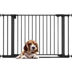 Pets Bettacare Safestep Dog Gate 117 cm - 124 cm - Black