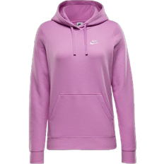 Women Sweaters Nike Sportswear Club Fleece Women's Pullover Hoodie - Beyond Pink/White