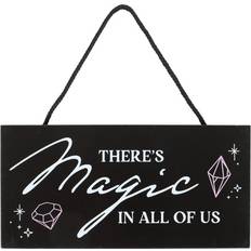 Rectangular Wall Decor Something Different There's Magic In All Of Us Hanging Sign - Black/White Wall Decor