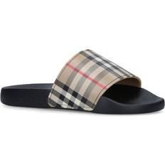 Burberry Slippers & Sandals Burberry Vintage Check Furley Slides - Beige