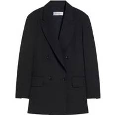 Women - XXS Suits Max Mara Amaca Double-Breasted Blazer - Black