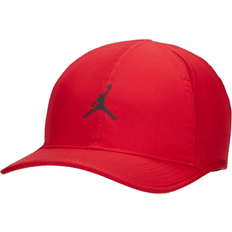 Red Caps Nike Jordan Dri FIT Club Unstructured Curved Bill Cap - Gym Red/Black