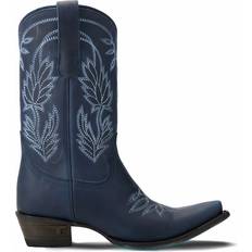 Lane Lane Sandaga Embroidered Snip Toe Cowboy Boots - Blue