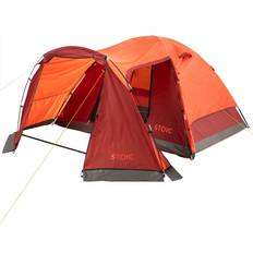 Stoic Dome Tent Vestibule: 4-Person 3-Season Tigerlily/Red Ochre, One Size