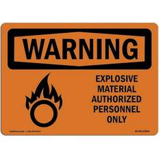 Office Supplies SignMission OSHA Warning Sign 12 x 18 in.