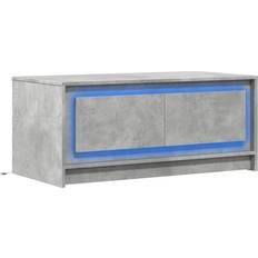 Gris Mesas de Centro vidaXL 851987 Concrete Grey Coffee Table 50x100cm