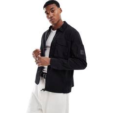 River Island Jackor River Island Svart Skjortjacka i Tech-Material Cargostil