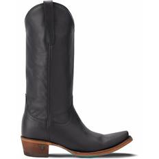 Lane Snip Toe Cowboy Boots - Black