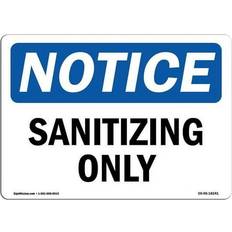 Office Supplies SignMission OSHA Notice Sign 12 x 18 in - Sanitizing Only