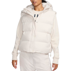 Vests Nike Sportswear Metro Puffer Women's Therma FIT Loose Hooded Vest - Light Orewood Brown/White