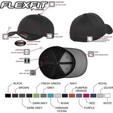 Elastan/Lycra/Spandex - Grå Kasketter Flexfit Baseball Cap - Stone