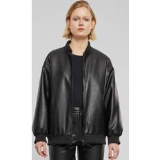 Herr - Skinn Jackor Urban Classics UC Ladies UC Synthetic Leather Bomber Jacket - Black