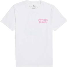 Psycho Bunny Clothing Psycho Bunny Mens Claude Graphic Tee - White/Neon