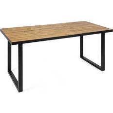 Wood Outdoor Dining Tables Christopher Knight Home Kyston Outdoor 70" Acacia Dining Table 34.00"D x 70.25"W x 30.00"H - Black/Teak