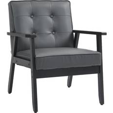 Homcom Occasional Grey Armchair 78cm