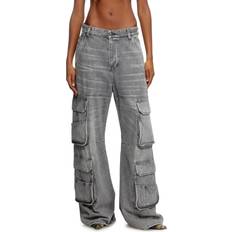 Diesel Women Clothing Diesel Relaxed Jeans 1996 D-Sire - Femme - Gris