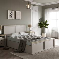 Dunelm Hudson Ottoman Bed Frame - Stone