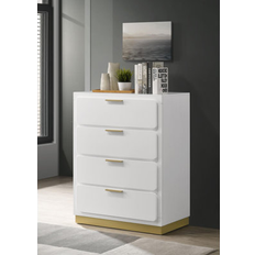 Yellow Chest of Drawers Mercer41 4-Drawer Bedroom 45" H X 30.6" W X 17.65" D Chest of Drawer