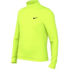 Nike Big Kid's Dri-FIT Long-Sleeve 1/2-Zip Top - Volt/Black (FD2853-702)