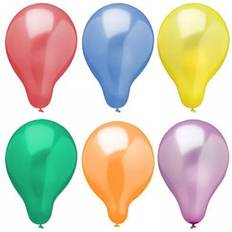 Papstar Latex Balloons Assorted Metallic Balloon Ø25cm 25pcs