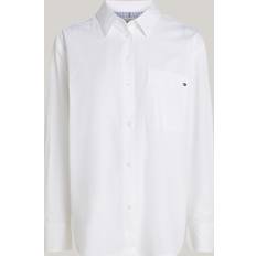 Tommy Hilfiger Dam Skjortor Tommy Hilfiger Poplin Easy Fit Shirt Blus Ess - Th Optic White