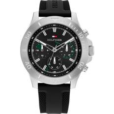 Tommy Hilfiger Klockor Tommy Hilfiger Bryan 1792111 Herr 46 mm Analogt Mineralglas Black (22 mm)