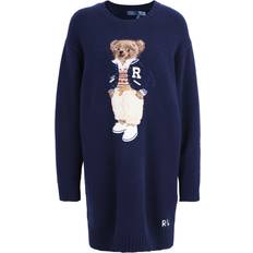 Uomo - XXL Vestiti Wool-Cashmere Polo Bear Mini Dress - Navy